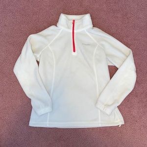 Columbia Glacial Quarter Zip Fleece - White